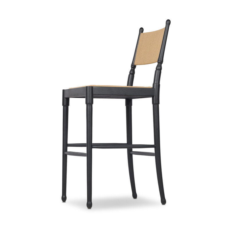 Fayth Bar Stool, Stained Black Ash, Bar Stool (29.5" Seat Height)