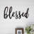 Blessed Wall Decor - Decorative 3D Metal Cutout - Word Art Sign for Modern Rustic and Vintage Farmhouse Decor by Lavish Home