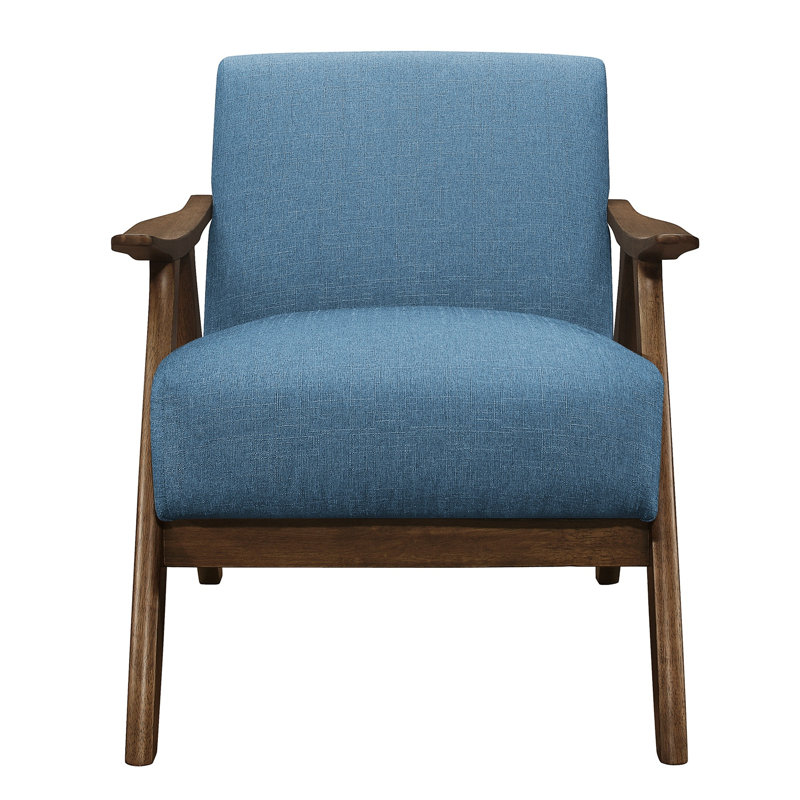 Fauteuil Lyelah, Polyester bleu