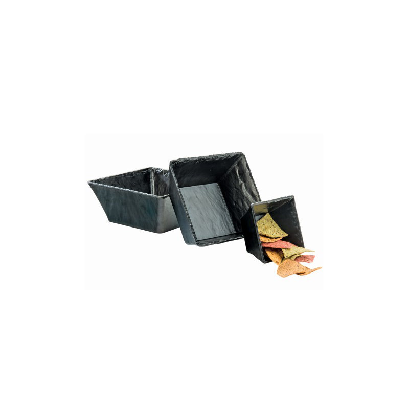 Faux Slate 9.5" Square Melamine Bowl