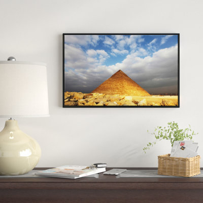" Egyptian Pyramid Under Bright Sky "