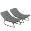 Porch Chairs,2 Pieces Outdoor Rocking Chairs