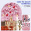 Arbre de Noël rose clair 6 pi / 7,5 pi, arbre de Noël unique, arbre des Fêtes, arbre saisonnier
