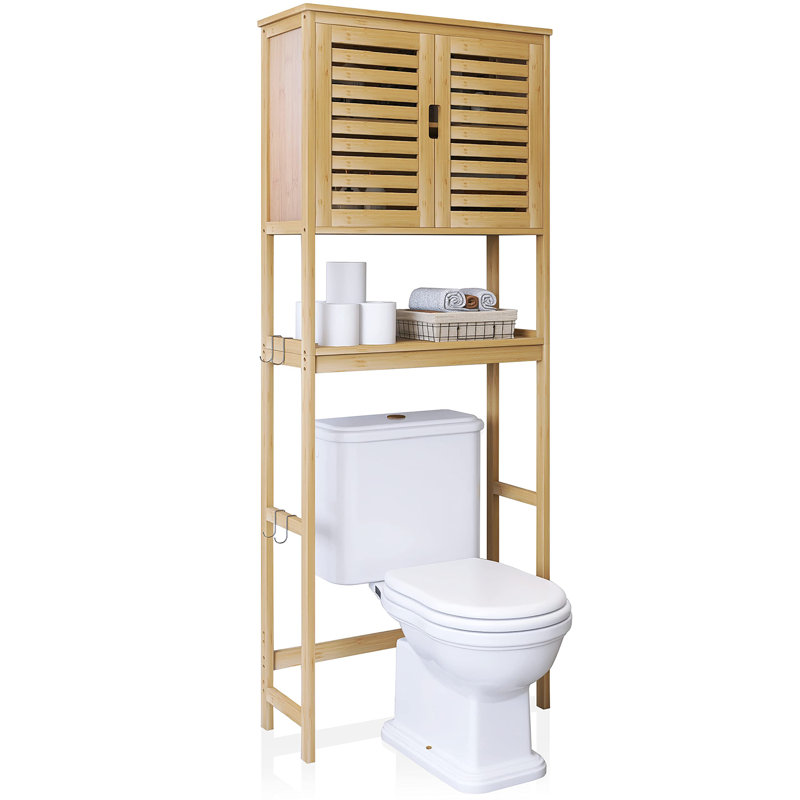Rangement autoportant au-dessus de la toilette Bahia, Naturel