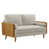 Walnut Heathered Weave Ivory