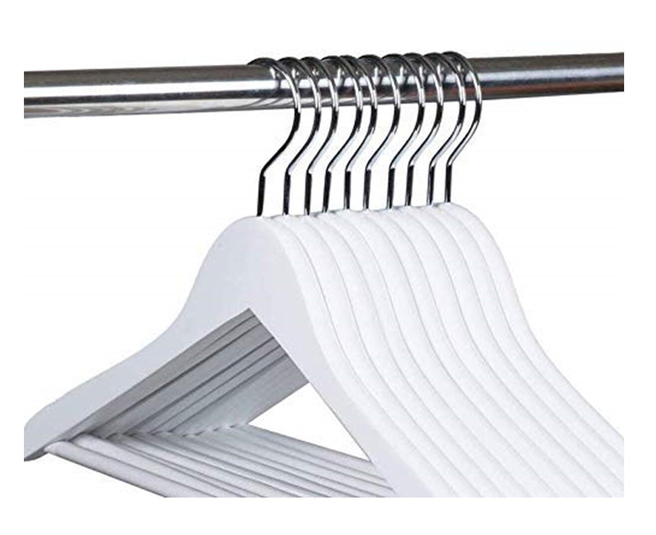 Rebrilliant Lopp Plastic Non-Slip Standard Hanger for Suit/Coat