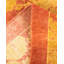 Tapis unique orange / jaune noué à la main Triscia Mogul 4 pi 3 po x 6 pi 1 po
