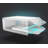 3-Pack Stackable Multipurpose Storage Drawers with Clear Flip-Up Doors