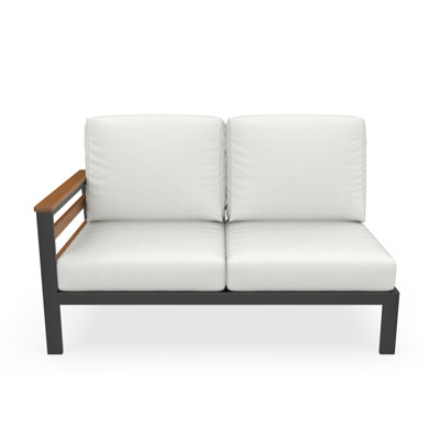 Outdoor Patio Left Arm Loveseat Frame