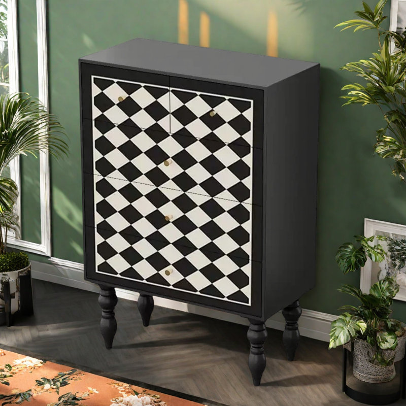 Modern Five Drawer  Storage Accent  Chest