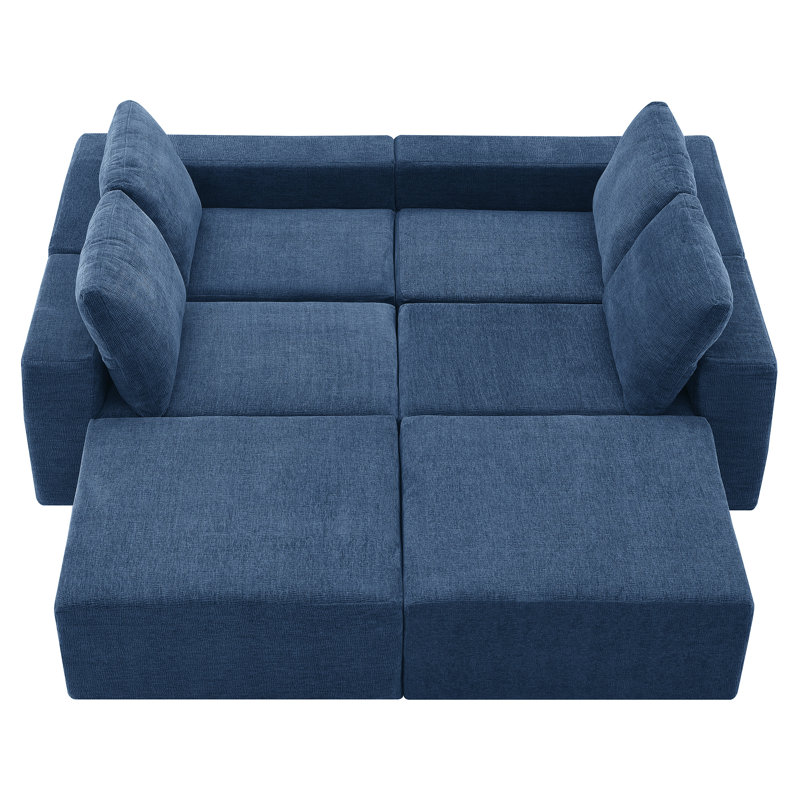 110*72" Modular U Shaped Sectional Sofa