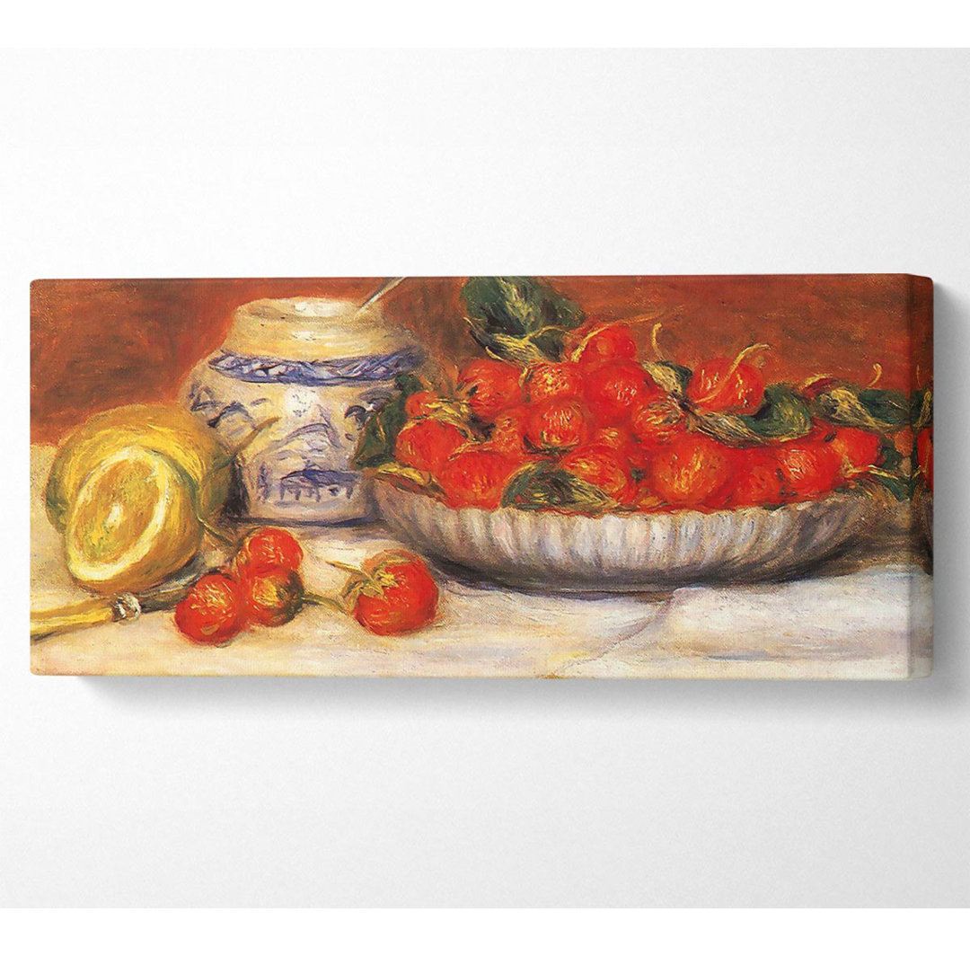 Renoir Schale mit Erdbeeren - Druck