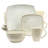 Gibson Elite Soho Lounge 16 Piece Stoneware Dinnerware Set In Light Taupe