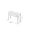 Banc rembourré 100% lin-100355614