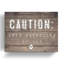 «Attention-Cat», reproduction d'art textuel sur toile sans cadre-1574875191
