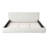 Modern Upholstered Bed Frame with Padded Headboard, Low Profile Platform Bed with Solid Wood Slat Support, Weight Capacity 800 lbs, No Box Spring Needed, White, King-1543534599