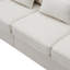 Canapé 104 po 4 places en tissu de lin moderne avec poches avec accoudoirs et 4 coussins-1534245071