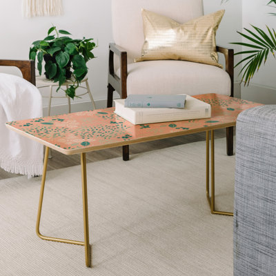 Solid Wood Top Coffee Table