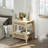 Fernwood Rattan Nightstand with Double Drawer