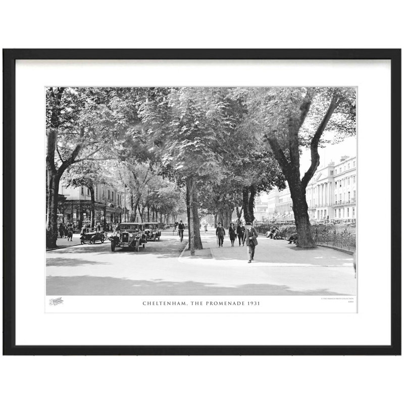 Cheltenham, The Promenade 1931 by Francis Frith - Single Picture Frame Print, 45cm H x 60cm W x 2.3cm D
