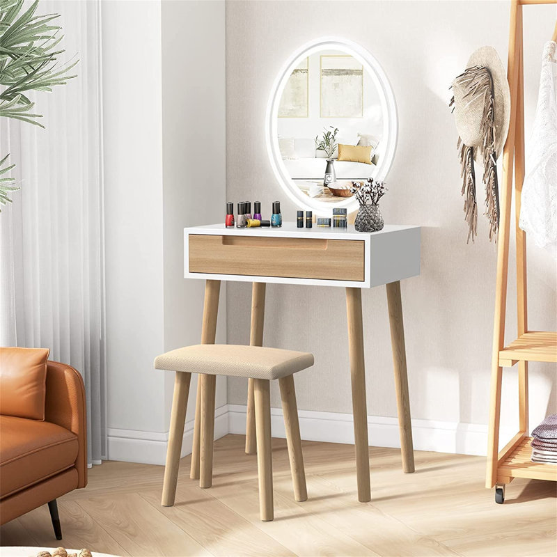 Bergholt Dressing Table with Mirror