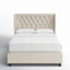 Lit tapissier capitonné standard à profil bas Tomey-21687095-16769508