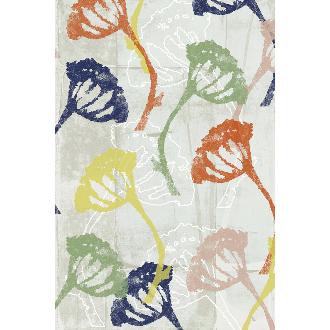 Leinwandbild Stamped Floral I