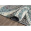 Farmerville Abstract Blue/Gray/Ivory Shag Area Rug-2000313619
