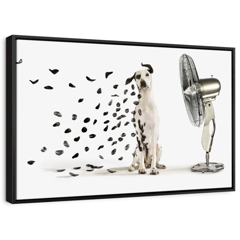 Impression sur toile à taches de vent dalmatiennes, H 40 po x l 27 po