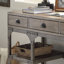 Bureau Seybert en chêne vieilli et argent antique 92325