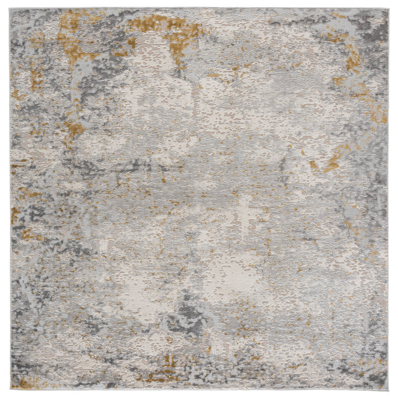 Palma 366 Performance Abstract Rug, 6'-7" X 6'-7" Square