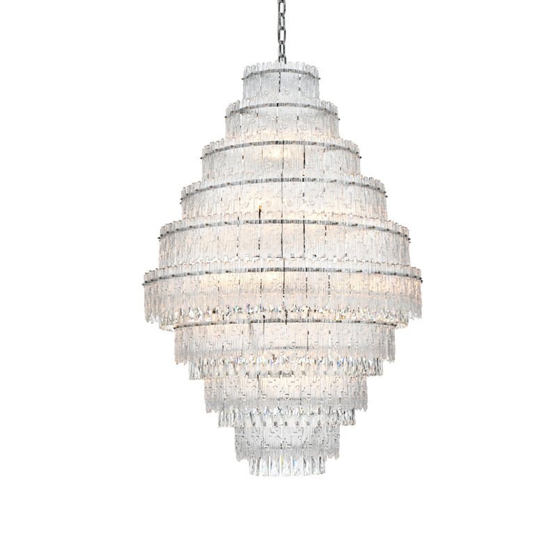 Lustre 36 pouces Emilia, Chrome chrome