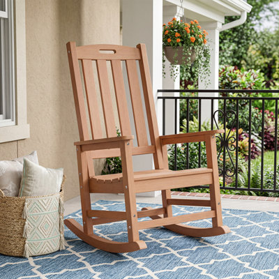 Oversized HIPS Outdoor Rocking Chair, Patio Chair Weatherproof And UV-Resistant