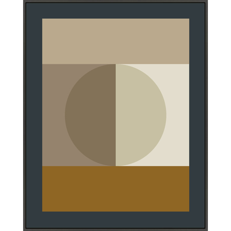 Neutral Study by Eleni Psyllaki for Paradissi Digital Art - Framed Wall Art, 25" H x 20" W, Black Canvas