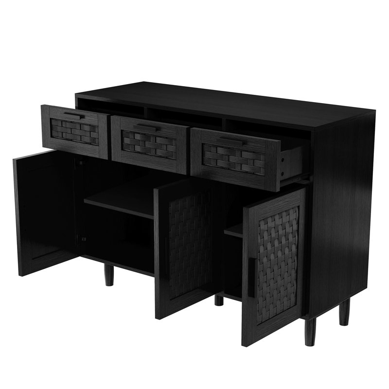 107.9cm Sideboard, Black