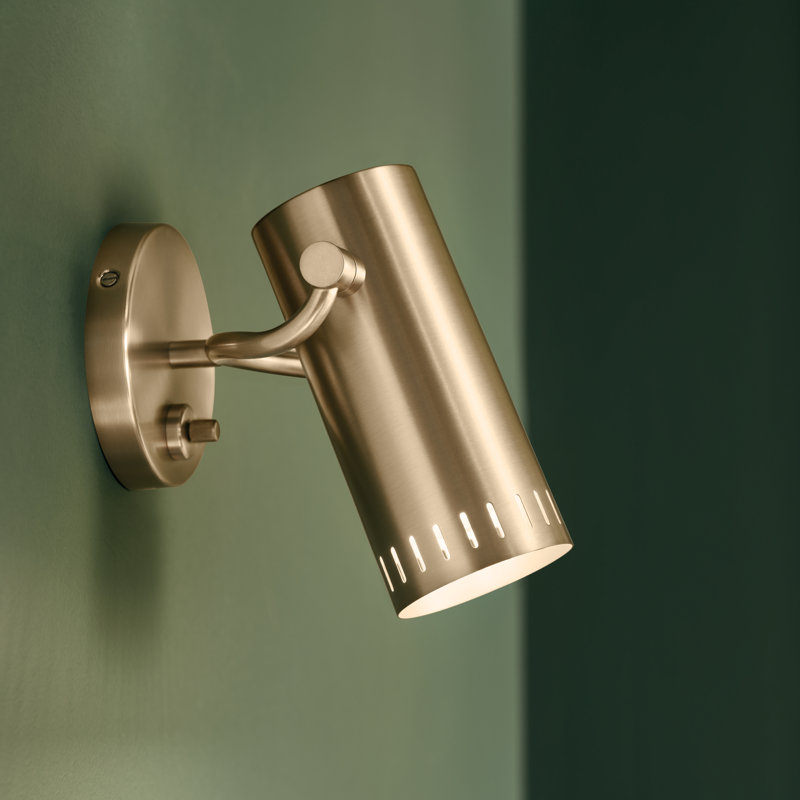Applique murale réglable 1 lumière en bronze champagne 7,25 po Ruehl, Bronze champagne