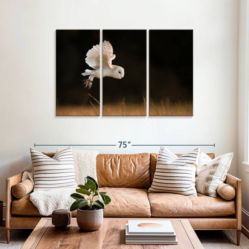 Brampt Barn Owl Beauty, 36" H x 57" W
