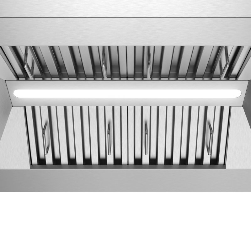 Streamline 30 In. T-2233-1-DT Diveria Ducted Undermount 350 CFM Range Hood In Brushed Stainless Steel With Baffle Filters, Touchpad Control, LED Light