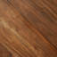 Table ronde en bois massif et fer, convenant à un plateau moderne