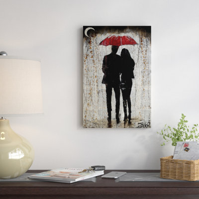 «Some Rainy Day» par Loui Jover, reproduction d'art graphique sur toile tendue