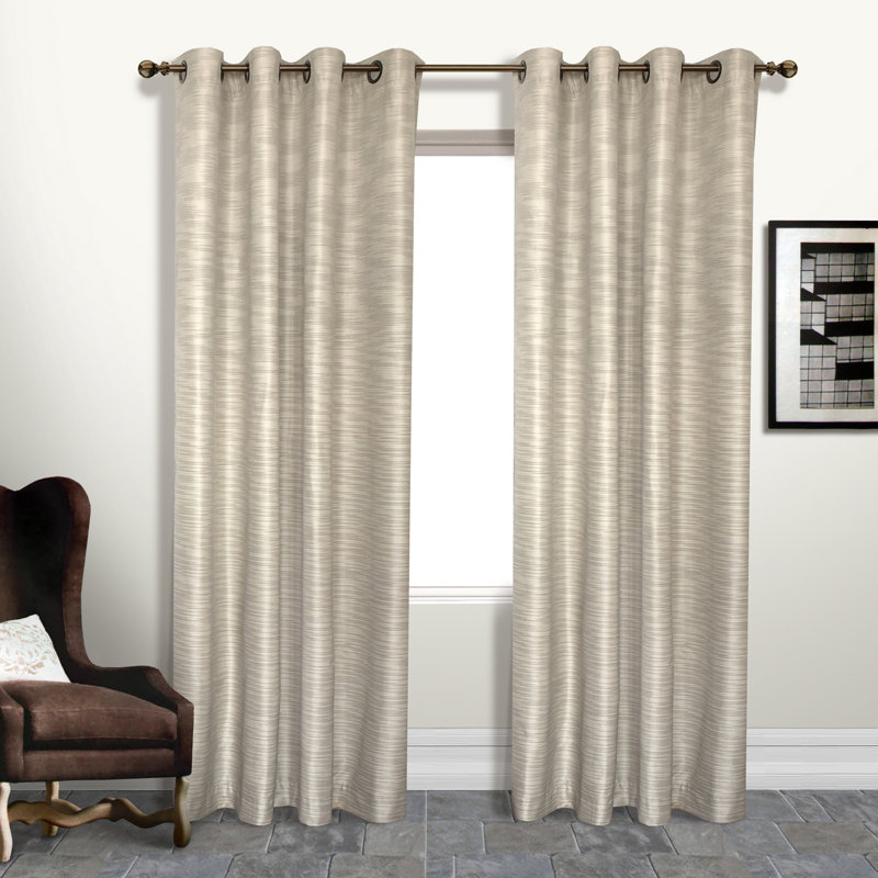 Panneau de rideau simple occultant avec œillets, Platinum, l 54 po x L 95 po