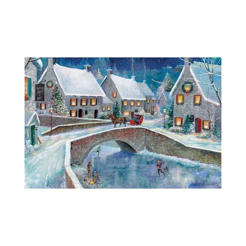 «Warm Winter Wonderland» par Ruane Manning - reproduction d'art, Aucun mat, Toile tendue, H 12 po x l 8 po x P 0,75 po