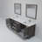 Jacques 80 in. W x 22 in. D Double Bath Vanity Faucet Set, and 30 in. Mirrors-51244992-113025063