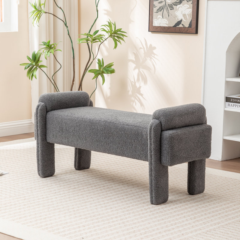 Banc rembourré Kaybree, Grey