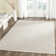 Ilona Striped Hand Loomed Cotton Area Rug in Ivory/Light Gray