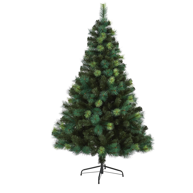 Lighted Artificial Pine Christmas Tree, 6' H