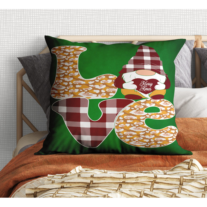 Plaid Outdoor Reversible Throw Pillow, 18" x 18"