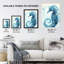 Wall Art Print Seahorse Robot Hybrid Schematic Futuristic Secret Complex Arcane Manuscript Gift For Cave Poster