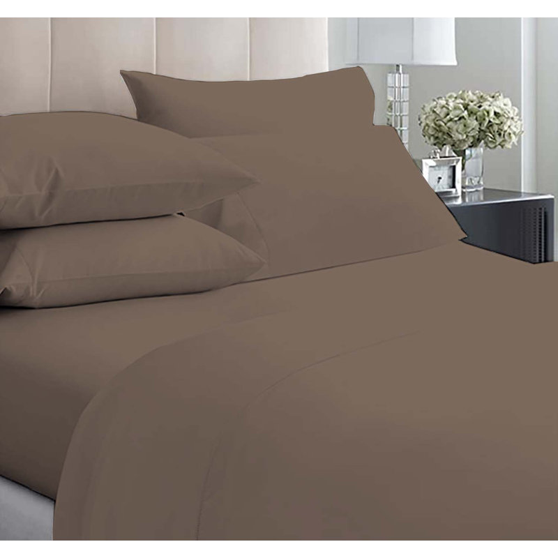 6-Piece Premium Deep Pockets Microfiber Sheet Set, Full, Tree Bark