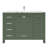 Anvay 48 in. Single Sink Freestanding Bath Vanity in Forest Green with Carrara Marble Top-771956955-691918558